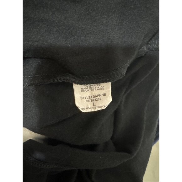 From the Heart Black with Scarf Artistic Ornate Pattern Tunic Blouse Size Large - Picture 5 of 5